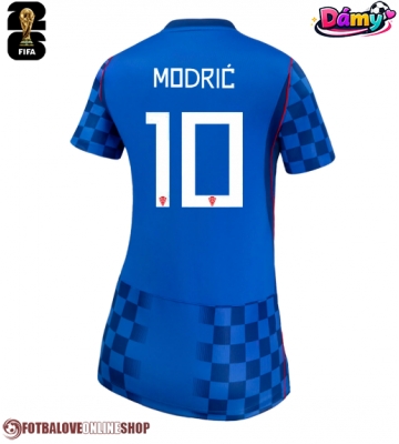 Chorvatsko Luka Modric #10 Venkovní Dres pro Dámy MS 2026 Krátkým Rukávem